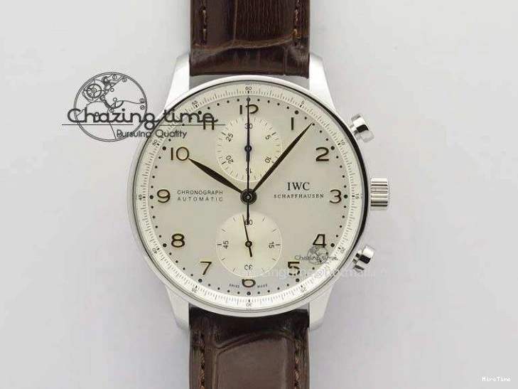 MIROTIME 0205 Practical Portuguese Real PR IW500109 ZF 1:1 Best Edition Black Dial On Black Leather Strap A52010 V 7308